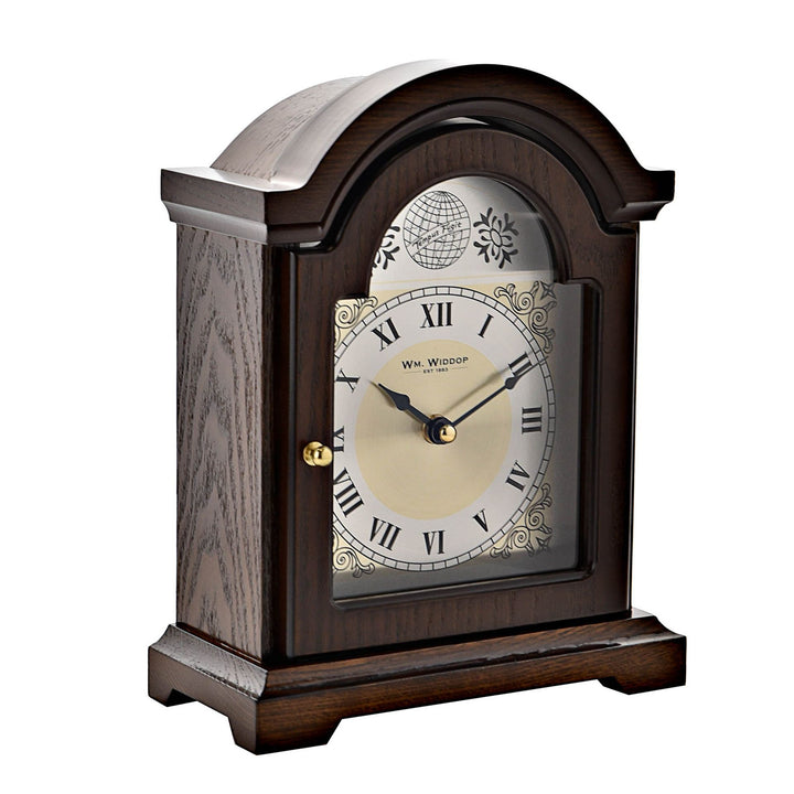 Broken Arch Wooden Mantel Clock