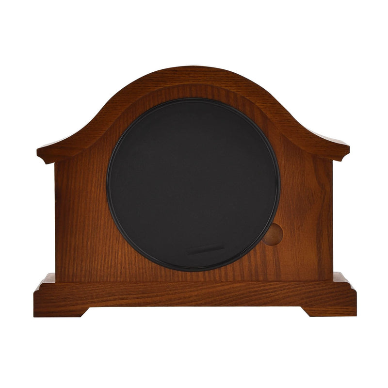 Broken Arch Walnut Mantel Clock