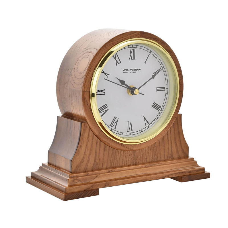 Light Wooden Barrel Mantel Clock