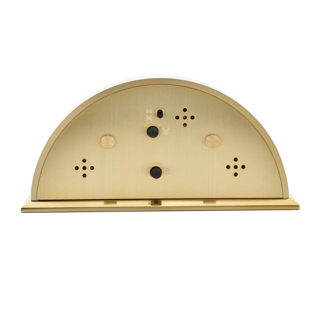 Gold Crescent Mantel Clock