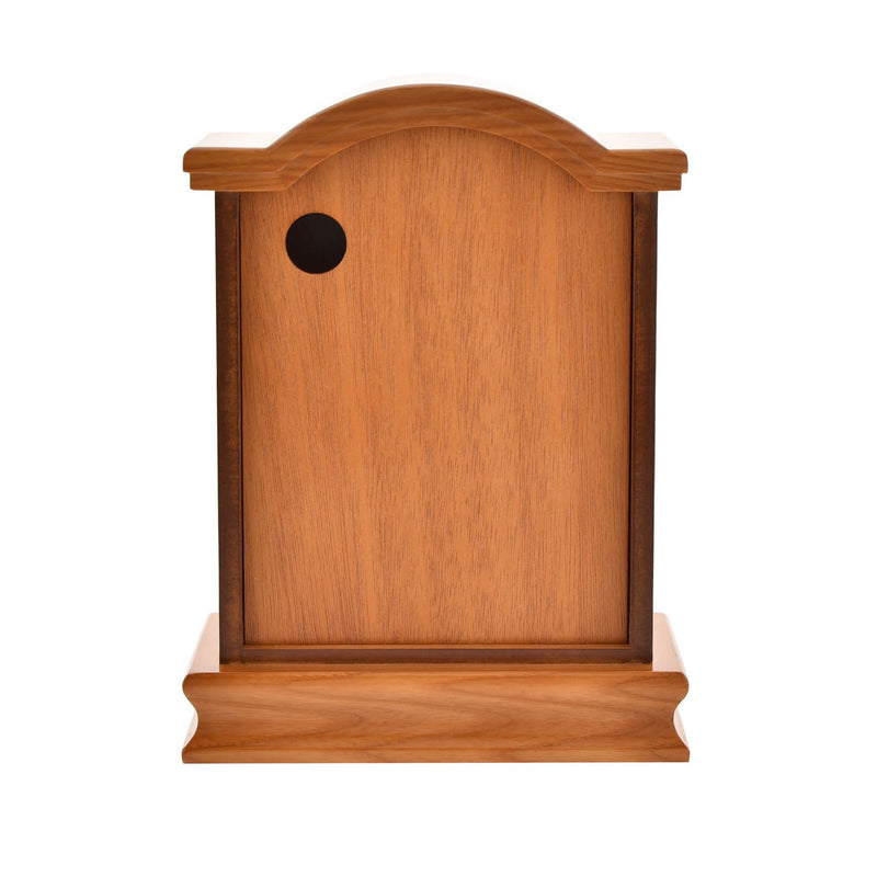 Oak Wooden Mantel Clock with Pendulum